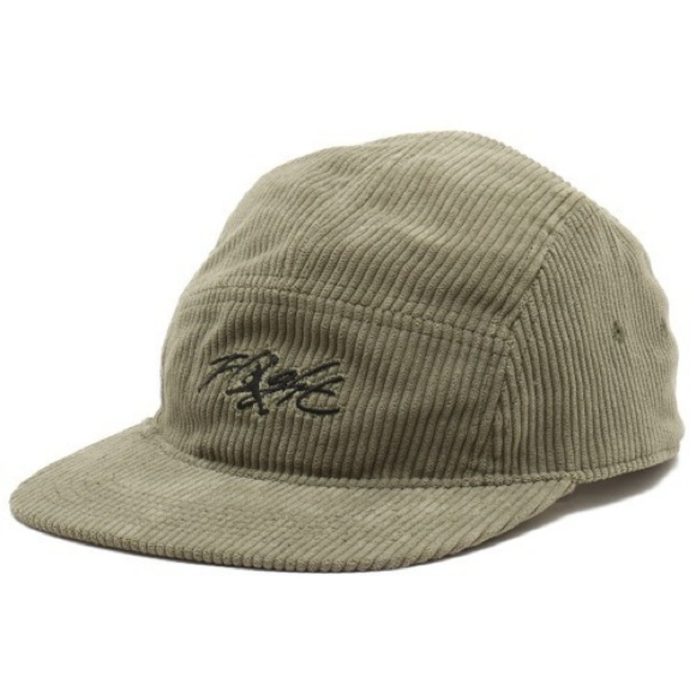Jordan Olive Corduroy 5-Panel Cap with Embroidered Logo